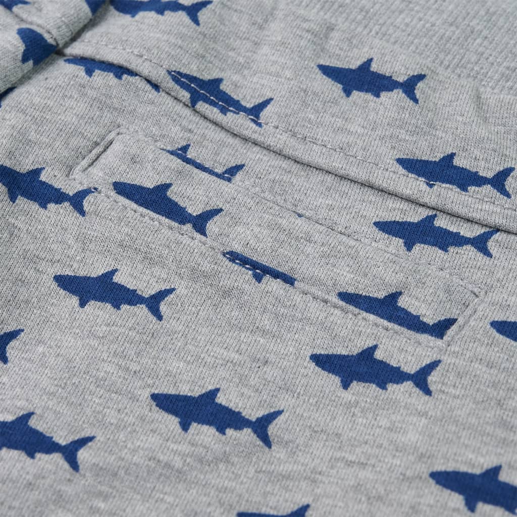 Σορτσάκι Παιδικό με Κορδόνια Ανοιχτό Γκρι Μελανζέ 116