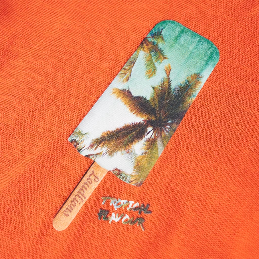 Μπλουζάκι Παιδικό Σκούρο Πορτοκαλί 140