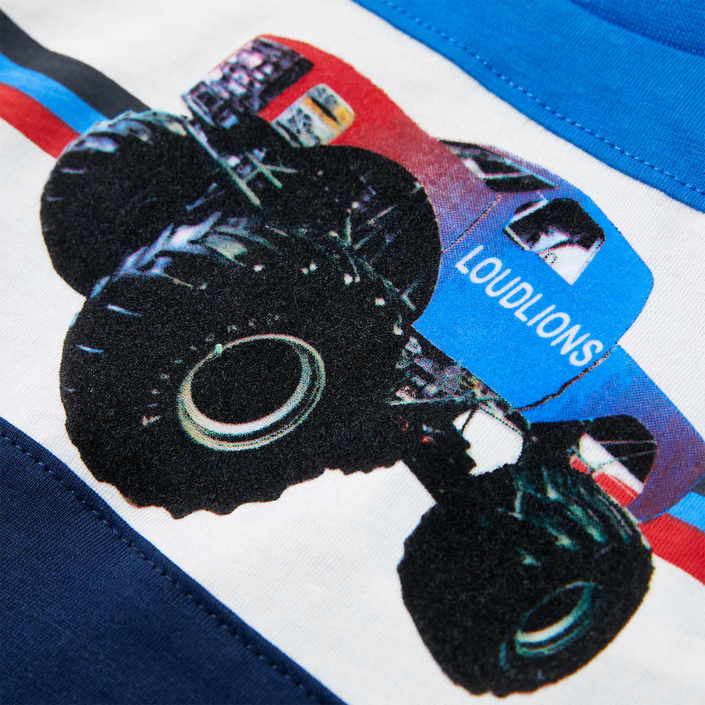 Μπλουζάκι Παιδικό Μπλε και Ναυτικό Μπλε 128