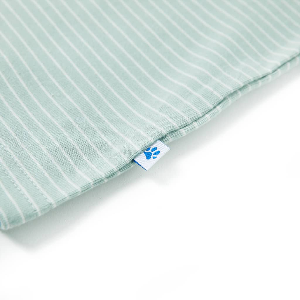 Μπλουζάκι Παιδικό με Ρίγες Ανοιχτό Χρώμα Μέντας 92