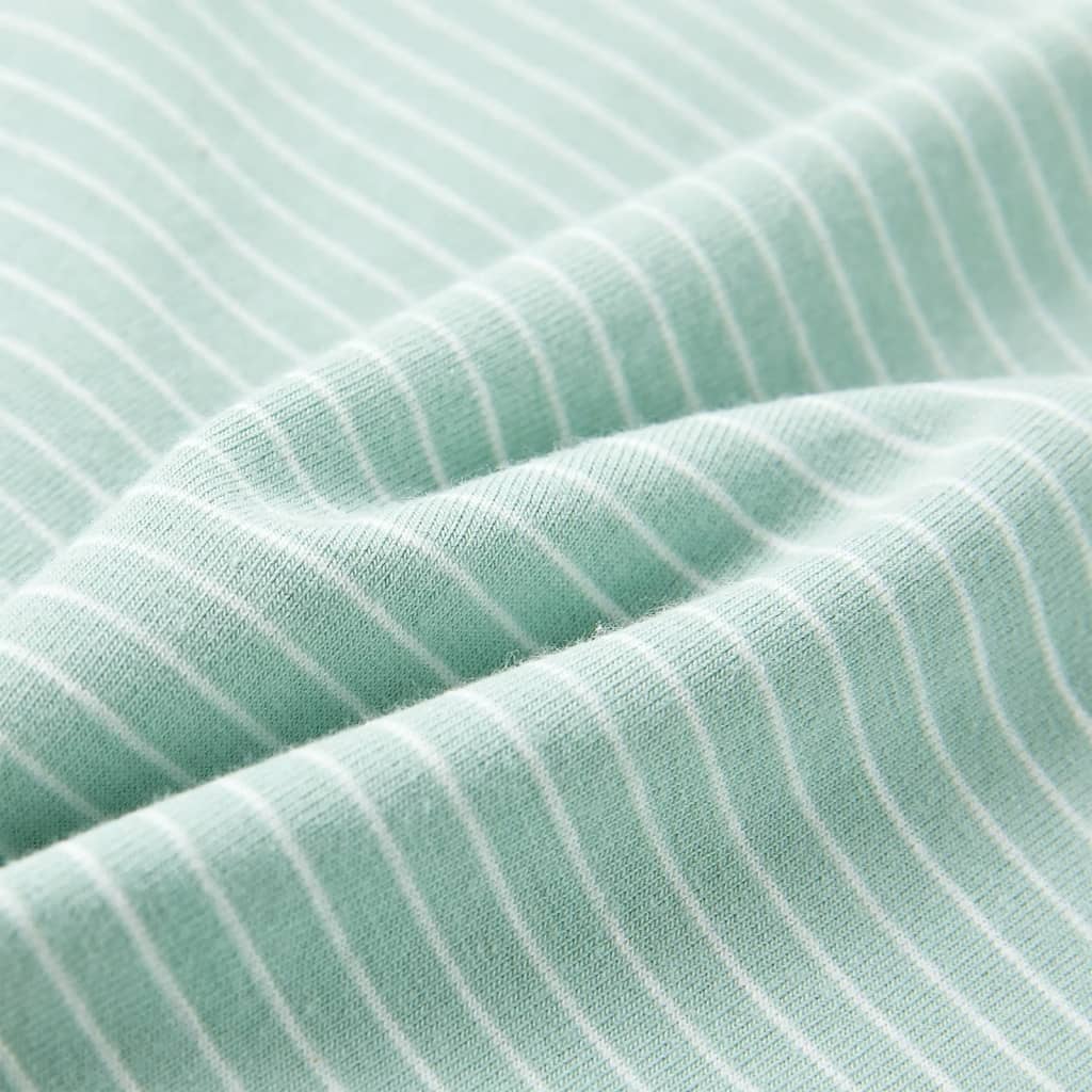 Μπλουζάκι Παιδικό με Ρίγες Ανοιχτό Χρώμα Μέντας 92