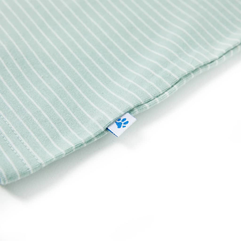 Μπλουζάκι Παιδικό με Ρίγες Ανοιχτό Χρώμα Μέντας 128