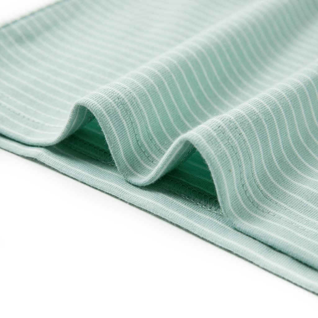 Μπλουζάκι Παιδικό με Ρίγες Ανοιχτό Χρώμα Μέντας 140