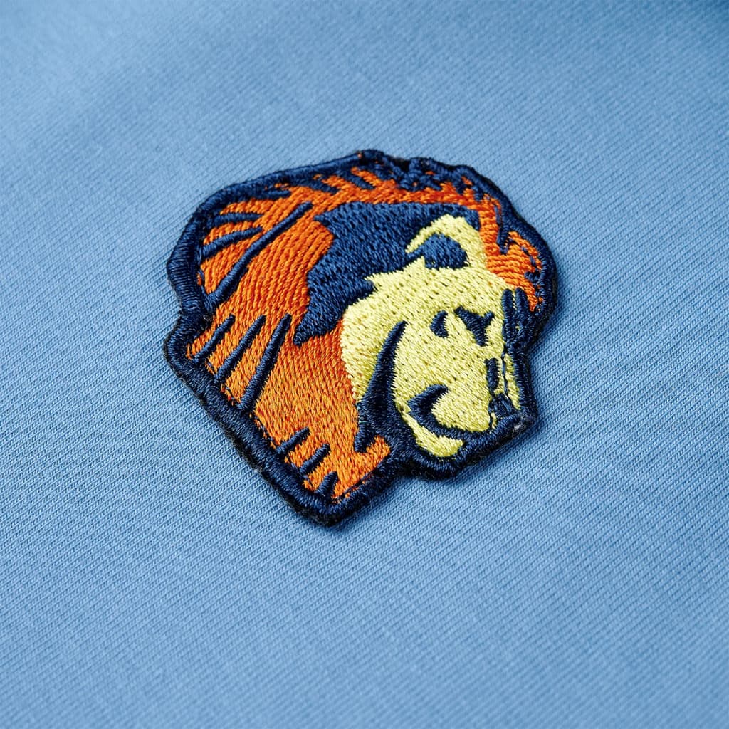 Φούτερ Παιδικό με Κουκούλα Μπλε / Απαλό Κίτρινο 104