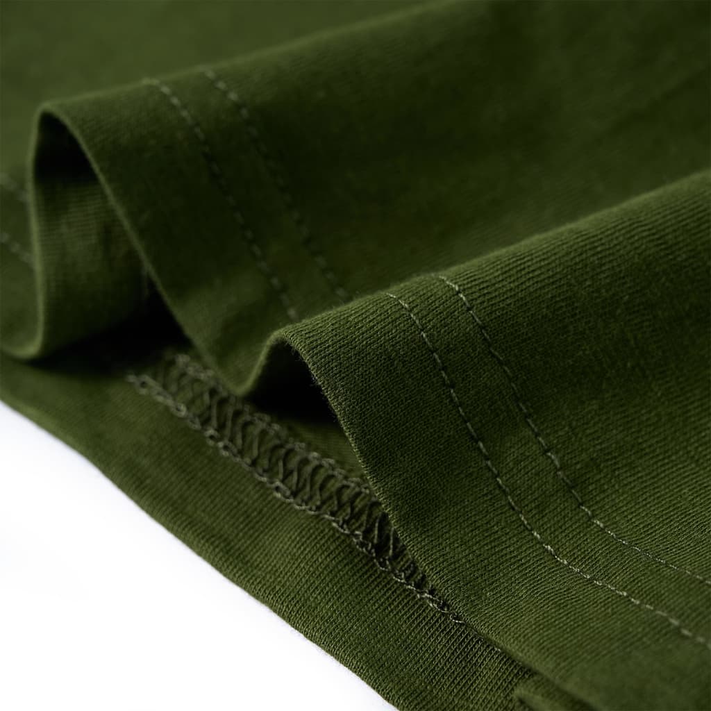 Μπλουζάκι Παιδικό Μακρυμάνικο Σκούρο Χακί 104