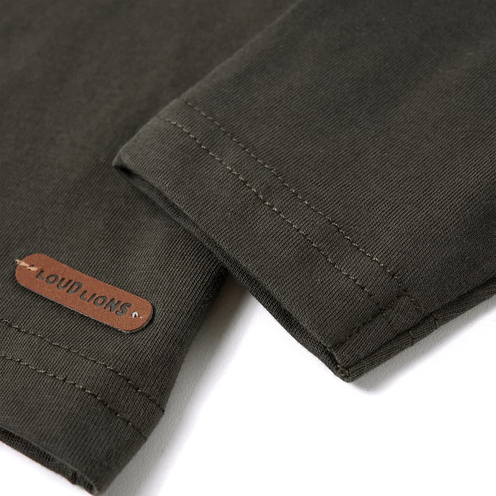 Μπλουζάκι Παιδικό Μακρυμάνικο Χακί 116