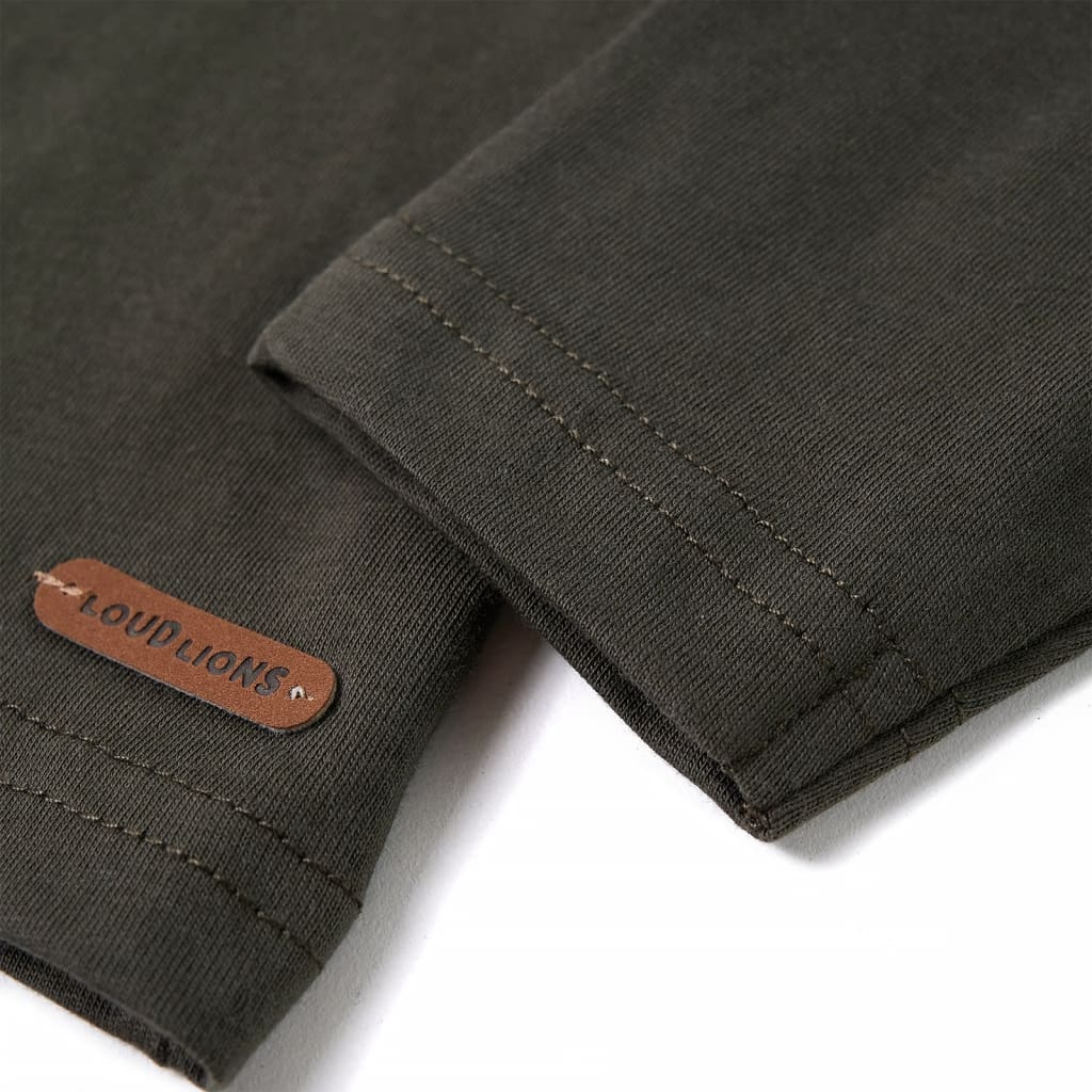 Μπλουζάκι Παιδικό Μακρυμάνικο Χακί 128