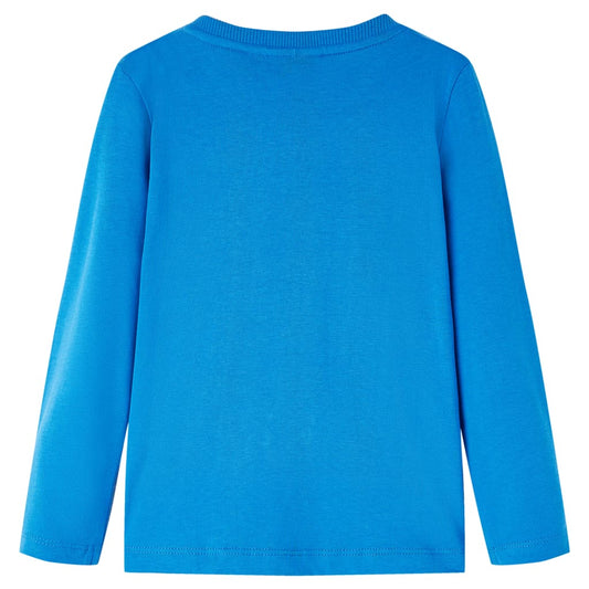 Μπλουζάκι Παιδικό Μακρυμάνικο Μπλε Κοβαλτίου 140