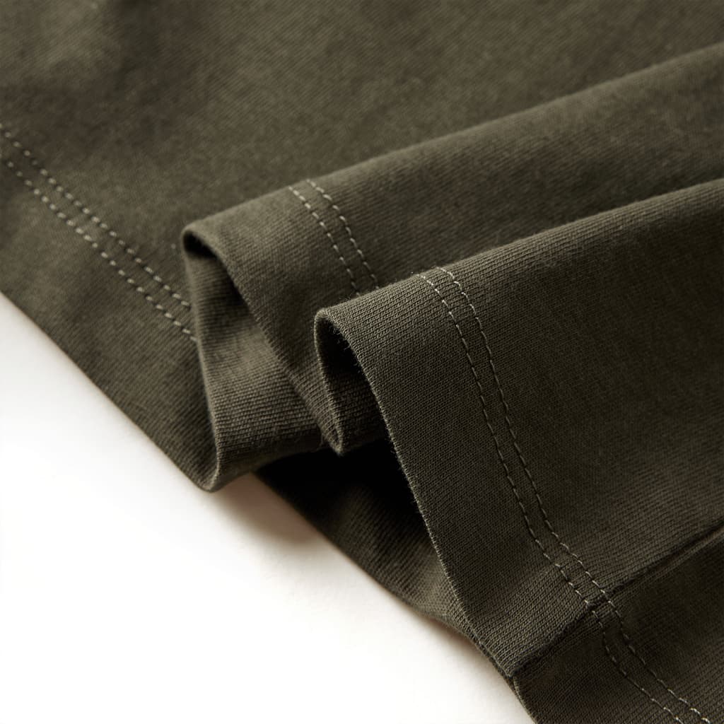 Μπλουζάκι Παιδικό Μακρυμάνικο Χακί 140