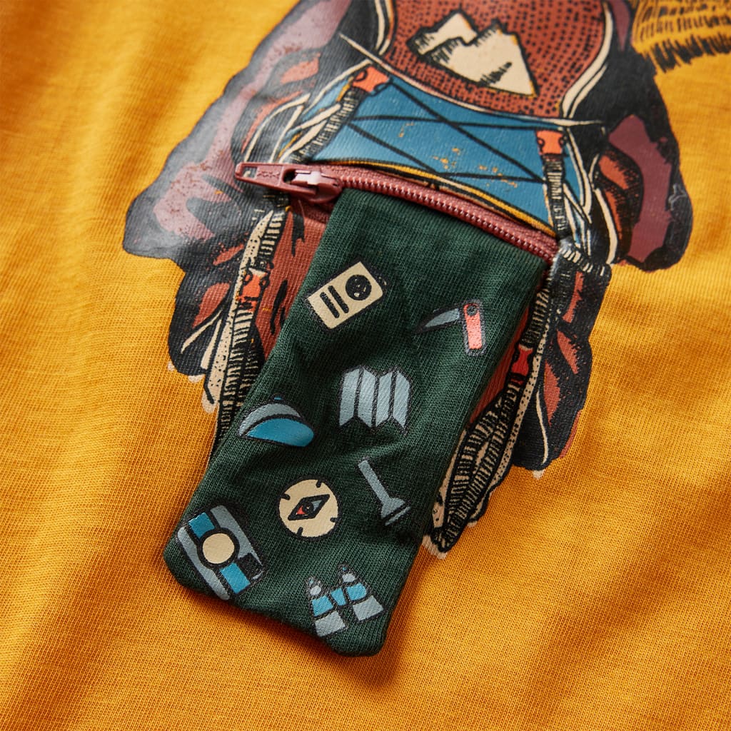 Μπλουζάκι Παιδικό Μακρυμάνικο Ώχρα 92