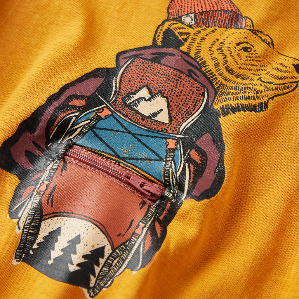 Μπλουζάκι Παιδικό Μακρυμάνικο Ώχρα 140