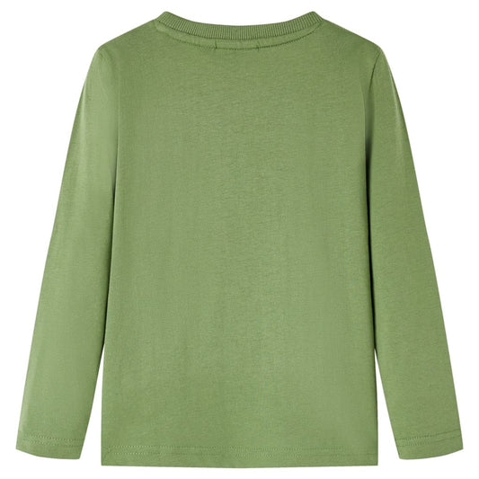 Μπλουζάκι Παιδικό Μακρυμάνικο Ανοιχτό Χακί 116