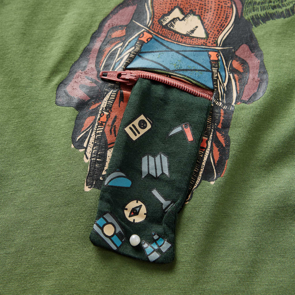 Μπλουζάκι Παιδικό Μακρυμάνικο Ανοιχτό Χακί 128