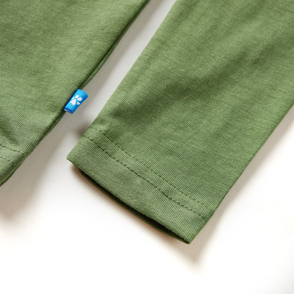 Μπλουζάκι Παιδικό Μακρυμάνικο Ανοιχτό Χακί 128