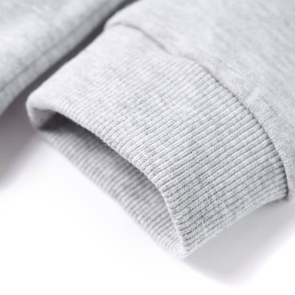 Φούτερ Παιδικό με Κουκούλα Γκρι Μελανζέ & Πορτοκαλί 92