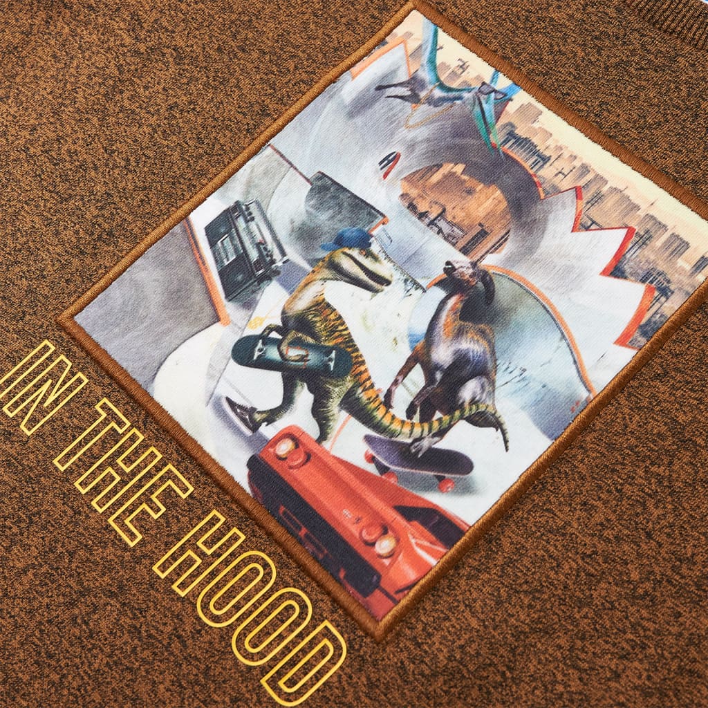 Μπλουζάκι Παιδικό Μακρυμάνικο Κονιάκ Μελανζέ 116