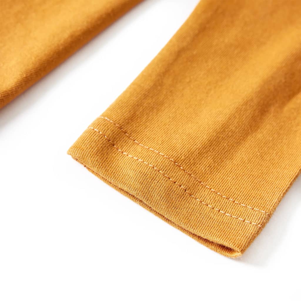 Μπλουζάκι Παιδικό Μακρυμάνικο Σκούρα Ώχρα 116