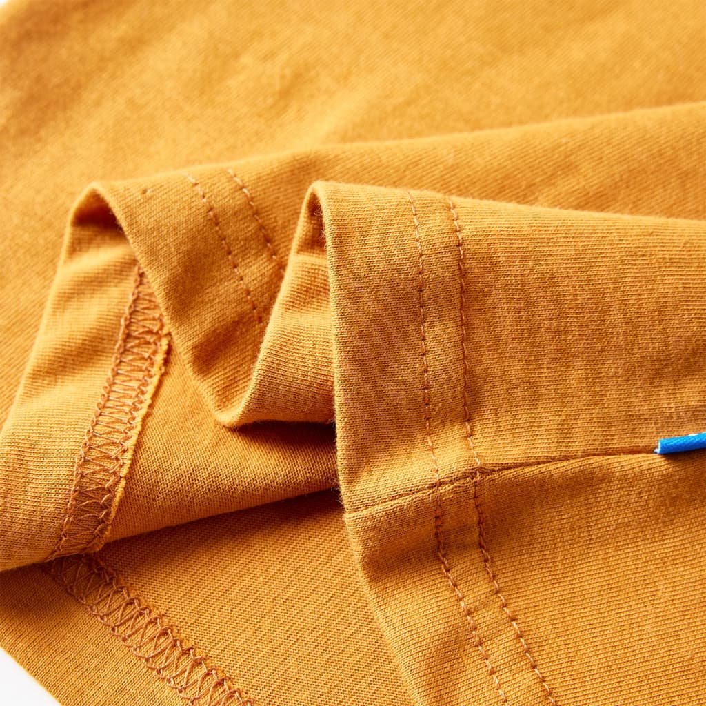 Μπλουζάκι Παιδικό Μακρυμάνικο Σκούρα Ώχρα 128