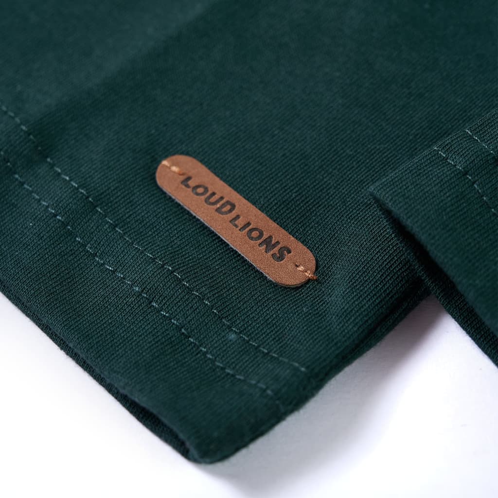 Μπλουζάκι Παιδικό Μακρυμάνικο Σκούρο Πράσινο 104