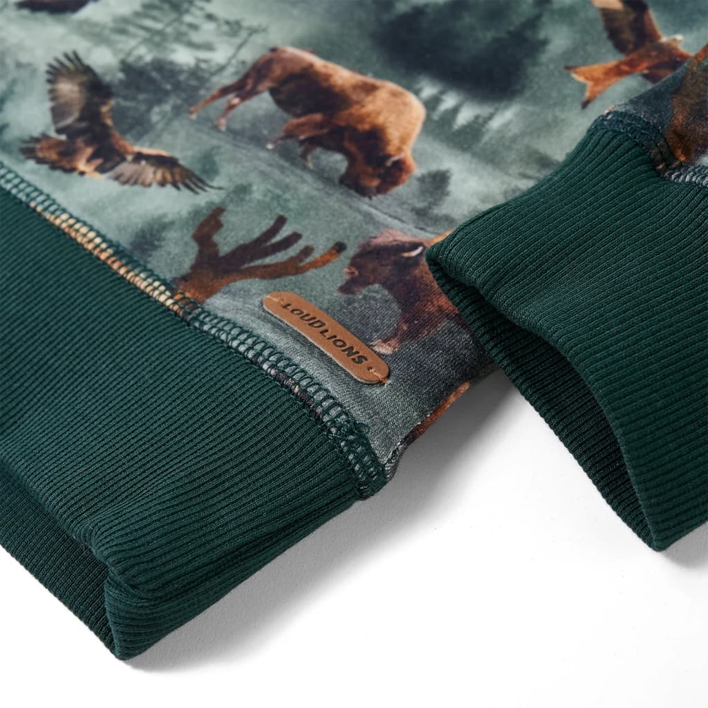 Φούτερ Παιδικό Σκούρο Πράσινο 92