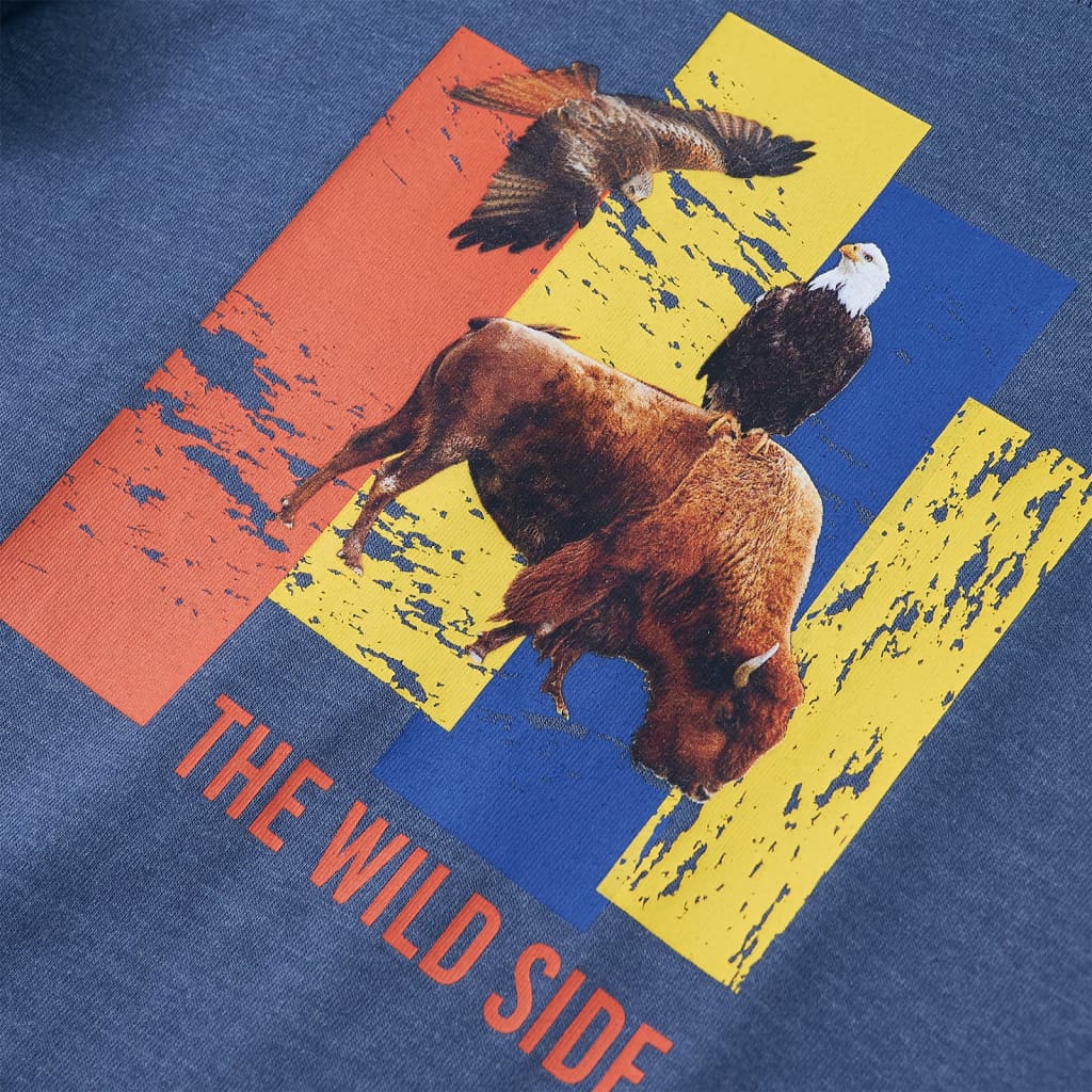 Μπλουζάκι Παιδικό Μακρυμάνικο Μπλε Μελανζέ 104