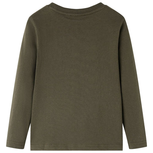 Μπλουζάκι Παιδικό Μακρυμάνικο Χακί 128