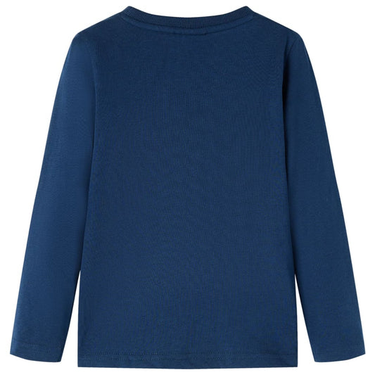 Μπλουζάκι Παιδικό Μακρυμάνικο Ναυτικό Μπλε 128