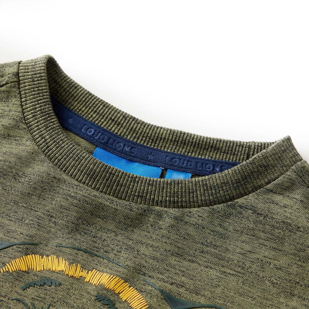 Μπλουζάκι Παιδικό Μακρυμάνικο Χακί Μελανζέ 104