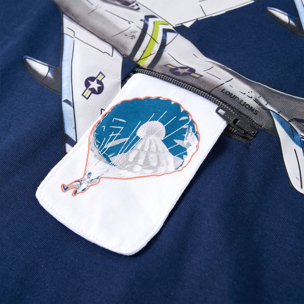 Μπλουζάκι Παιδικό Μακρυμάνικο Ναυτικό Μπλε 92