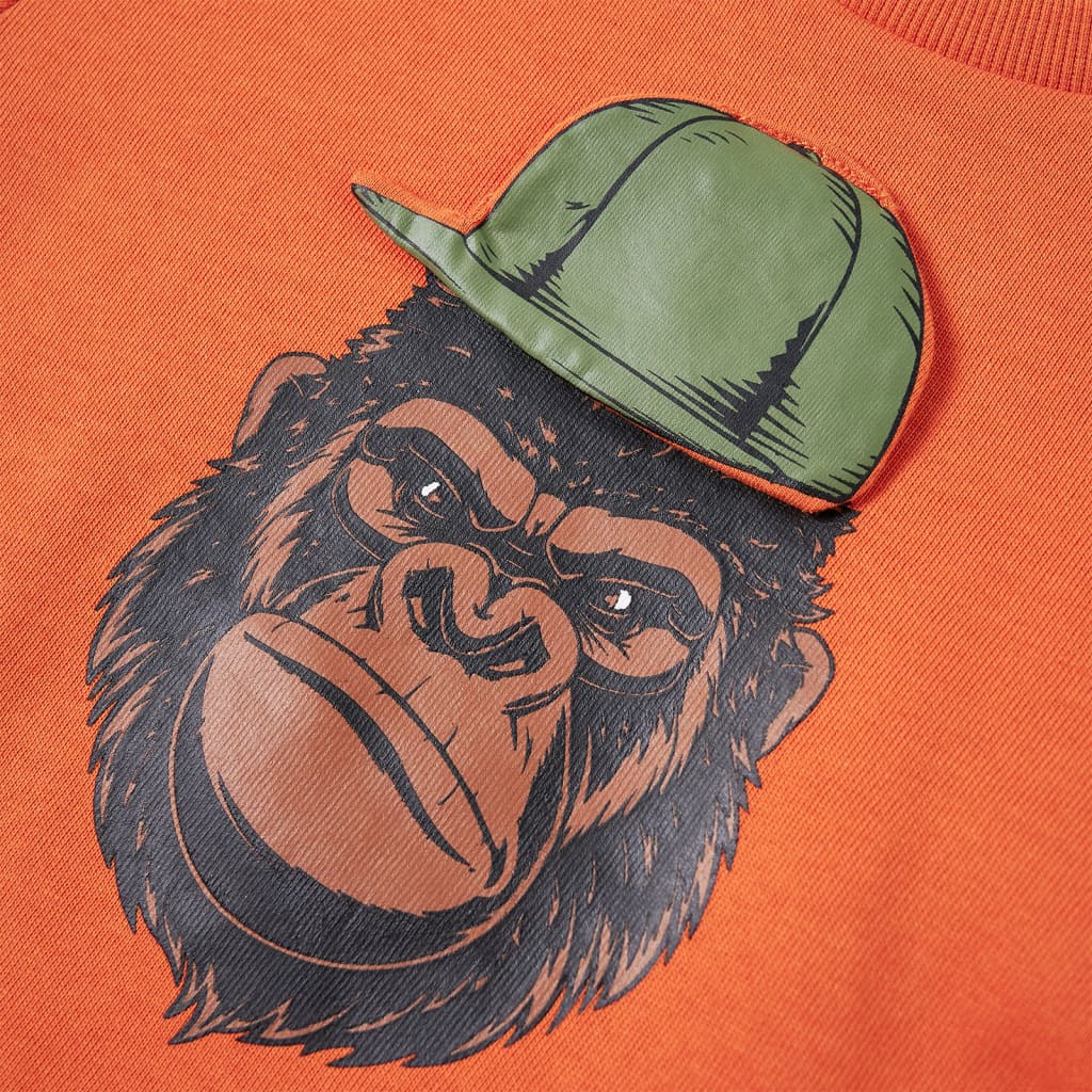 Φούτερ Παιδικό Σκούρο Πορτοκαλί 128