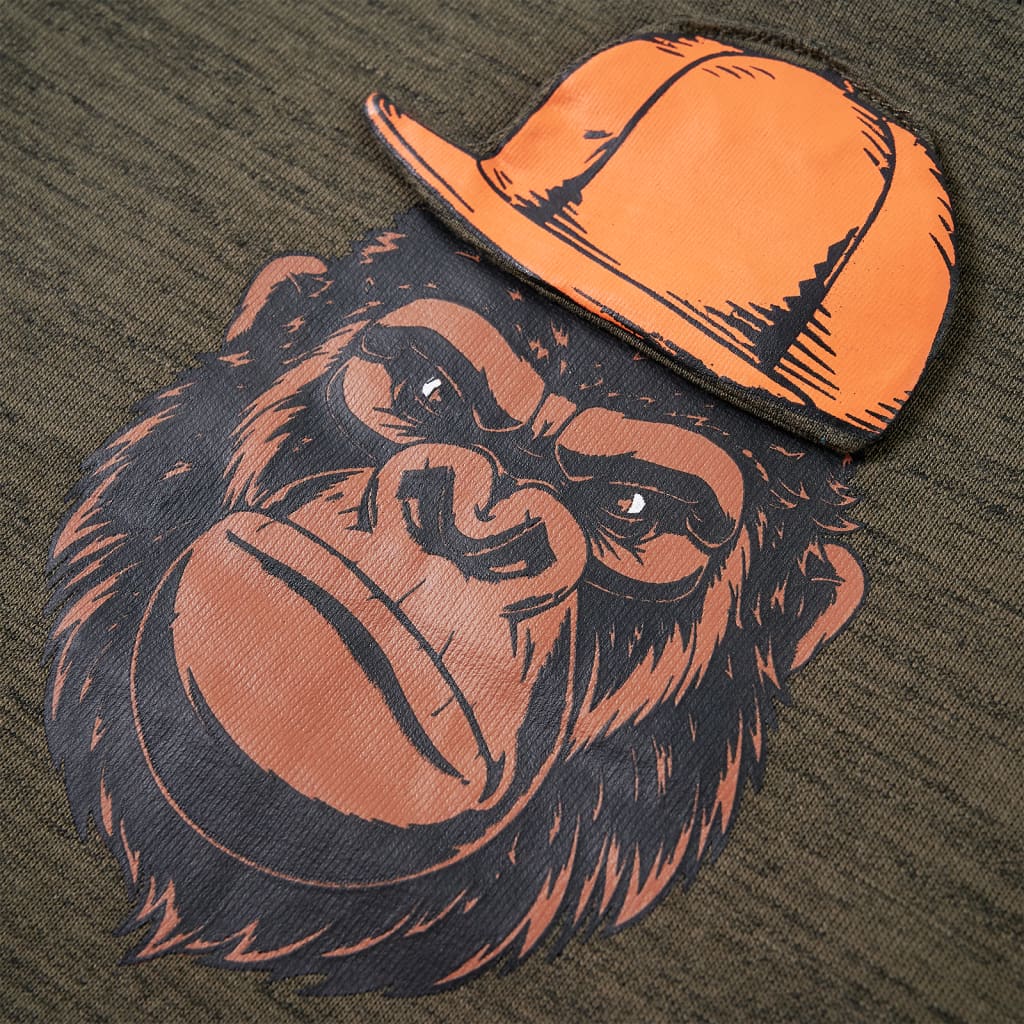 Φούτερ Παιδικό Σκούρο Χακί Μελανζέ 104