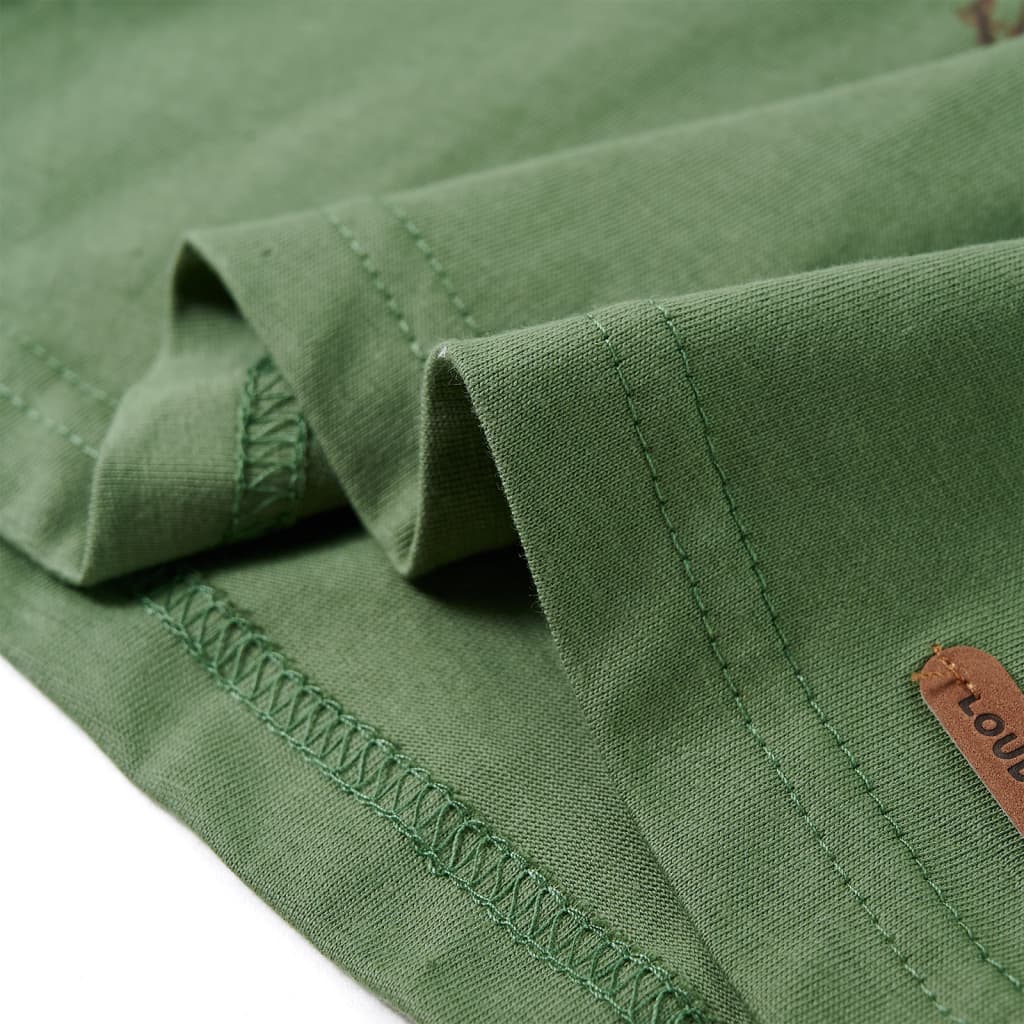 Μπλουζάκι Παιδικό Μακρυμάνικο Ανοιχτό Χακί 128