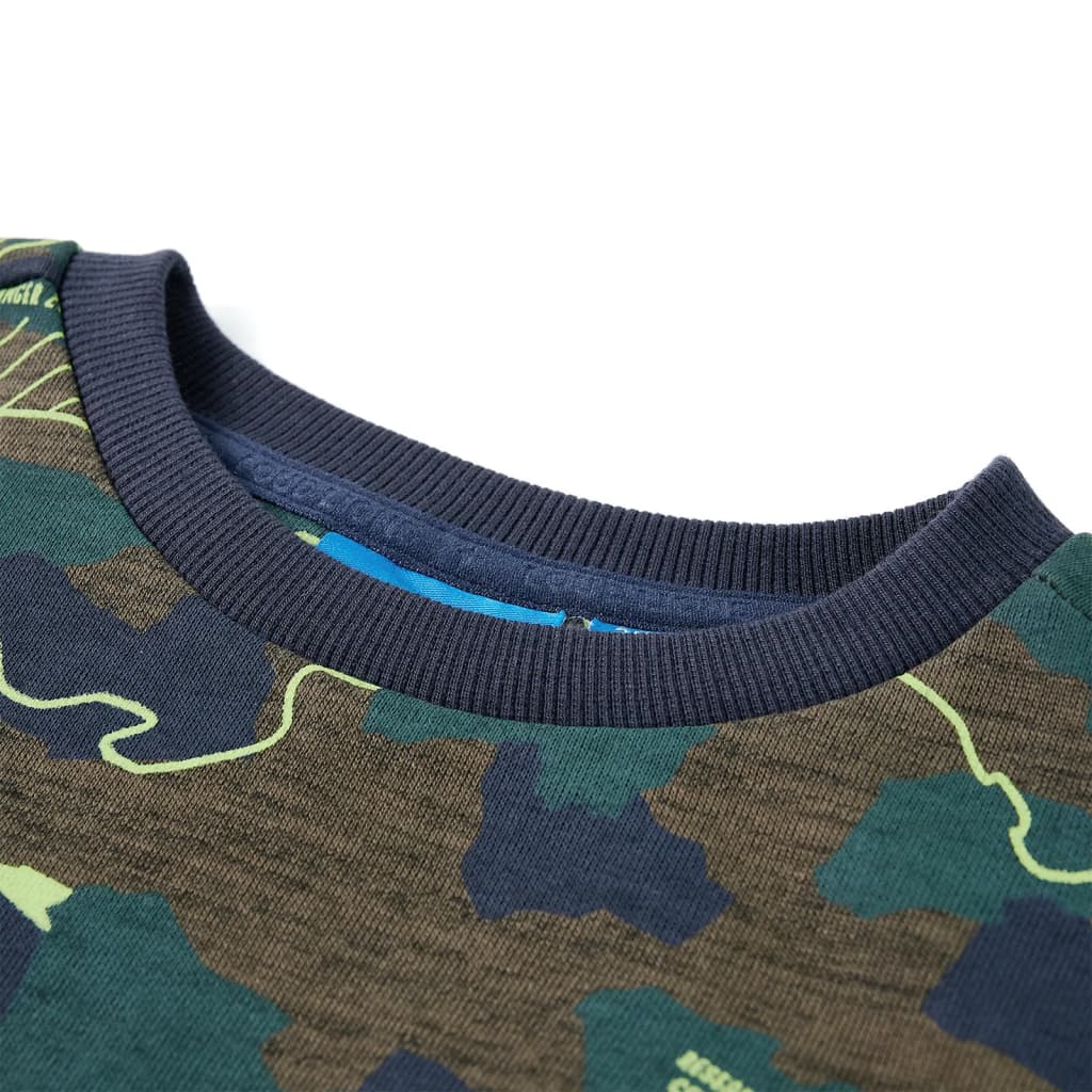 Φούτερ Παιδικό Σκούρο Χακί Μελανζέ 140