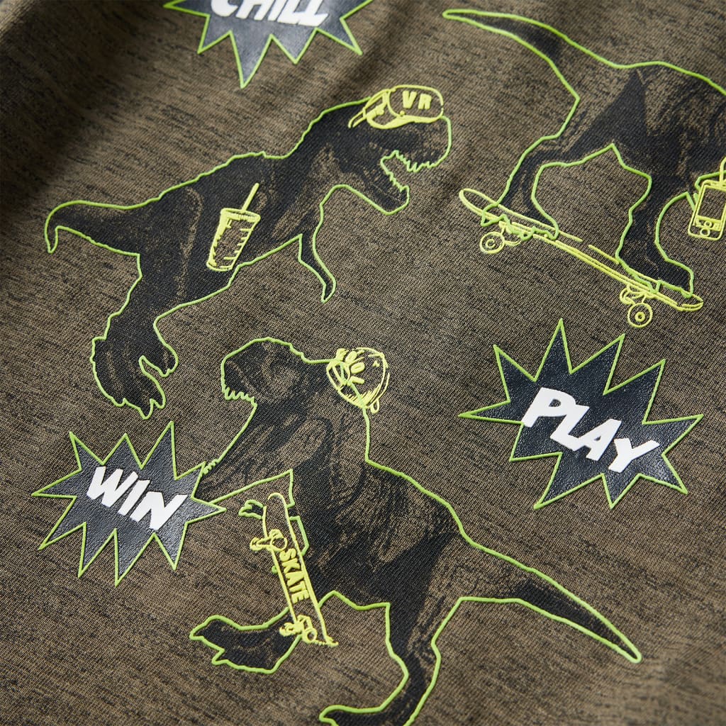 Μπλουζάκι Παιδικό Μακρυμάνικο Σκ. Χακί Μελανζέ 92