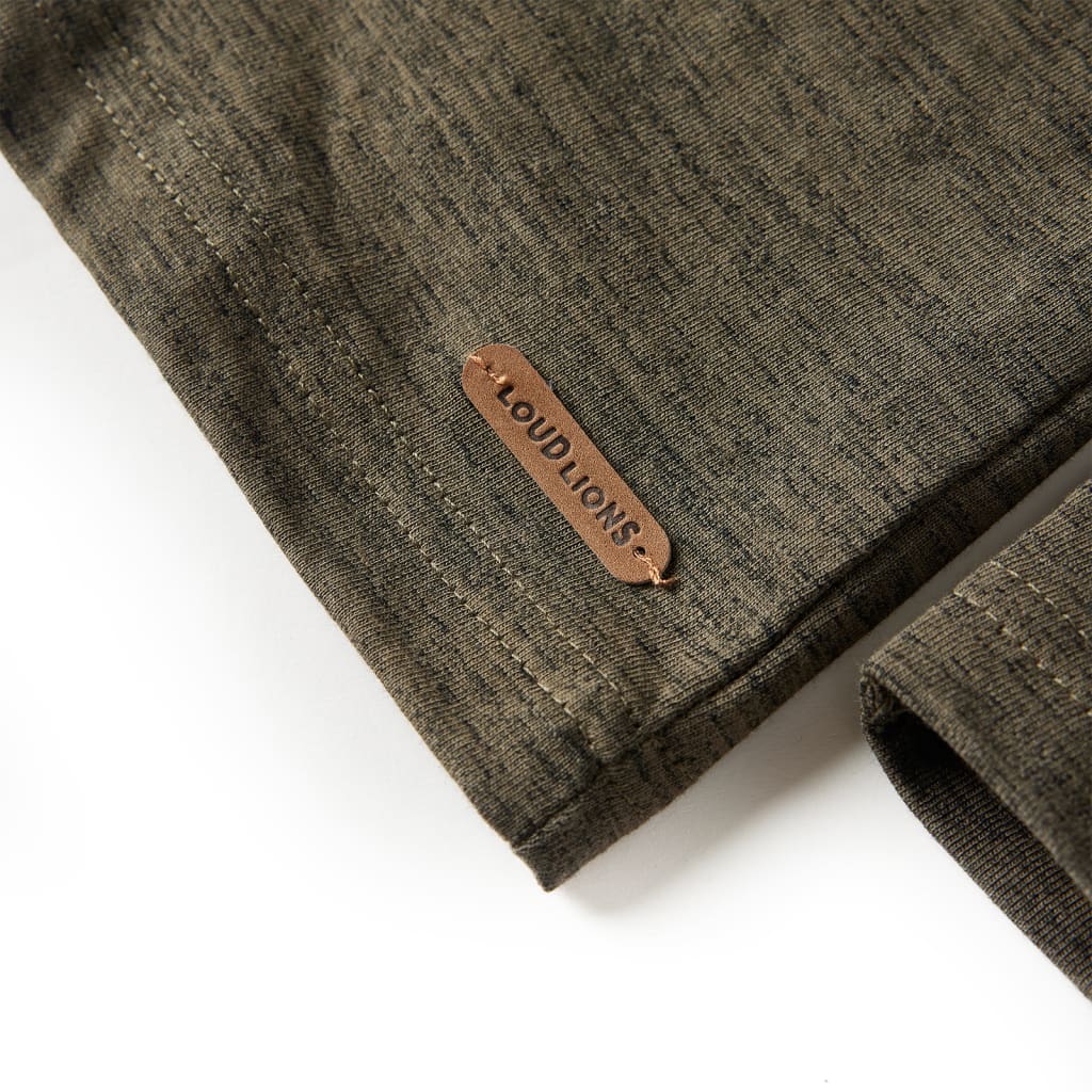 Μπλουζάκι Παιδικό Μακρυμάνικο Σκούρο Χακί Μελανζέ 128