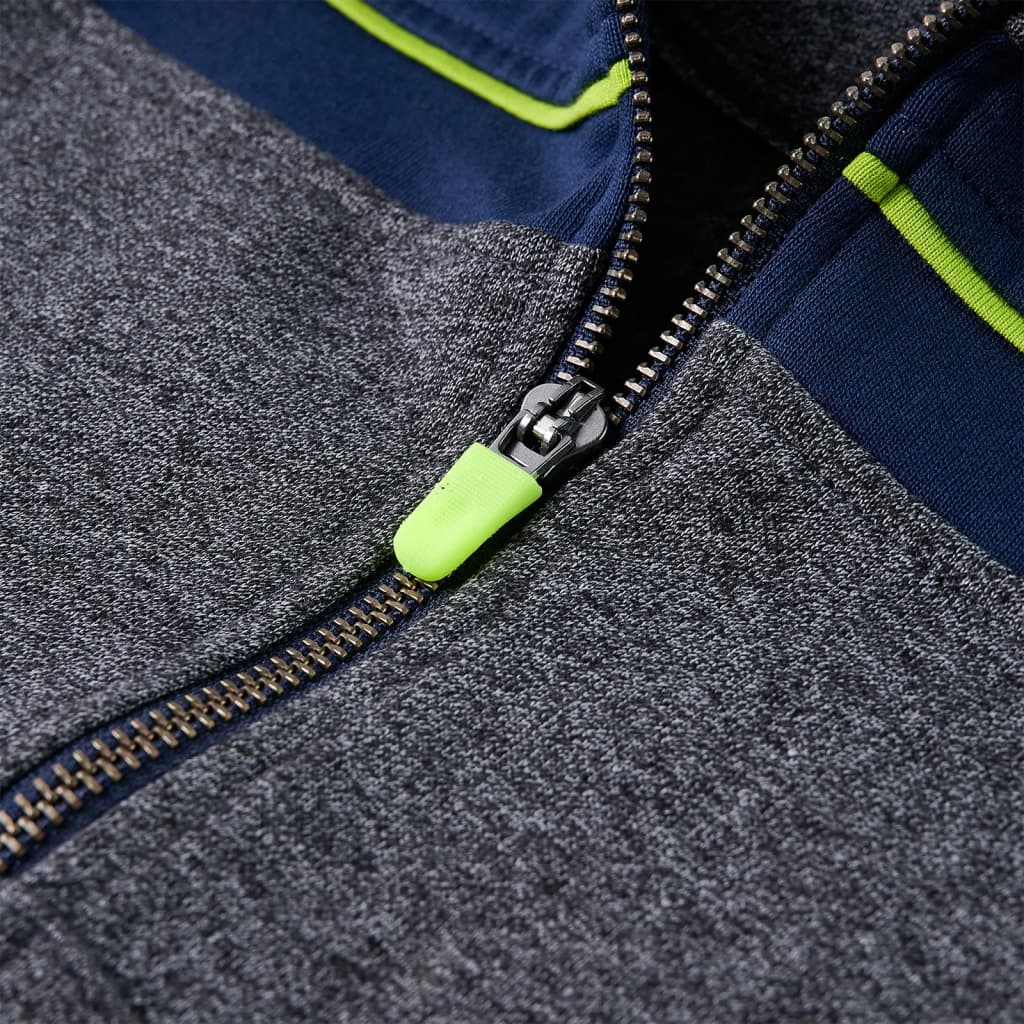 Ζακέτα Φούτερ Παιδική με Κουκούλα Γκρι Μελανζέ 92