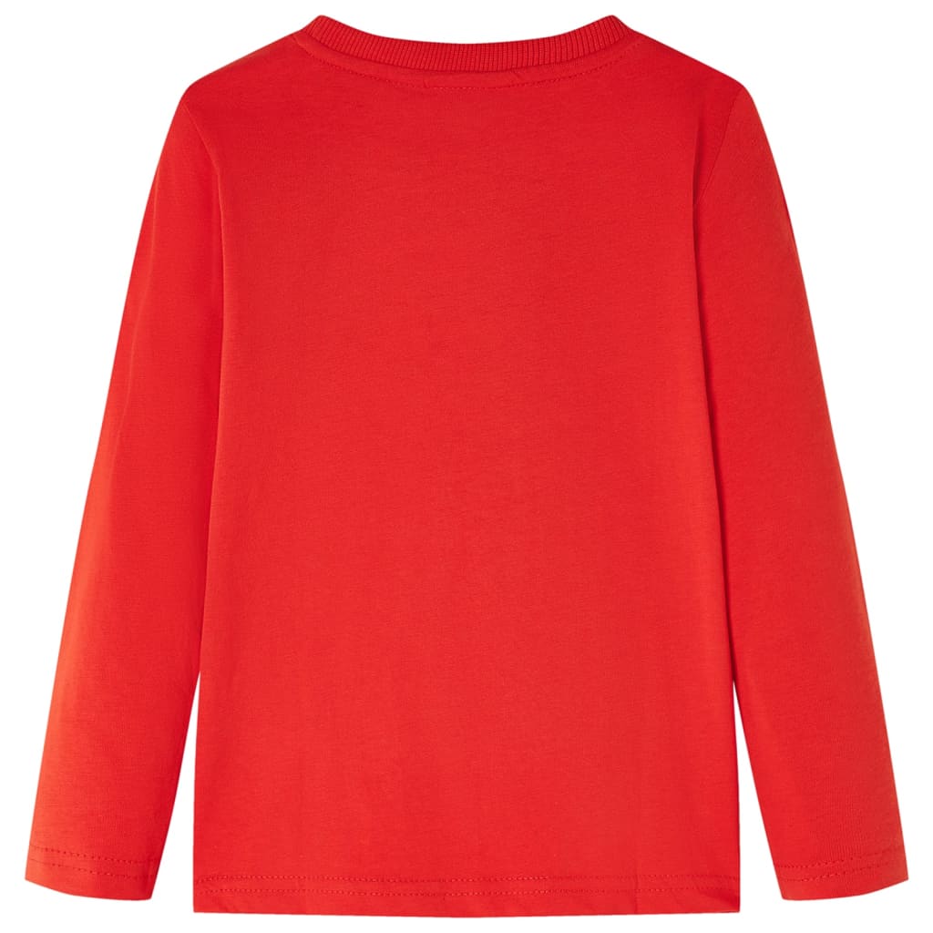 Μπλουζάκι Παιδικό Μακρυμάνικο Κόκκινο 104