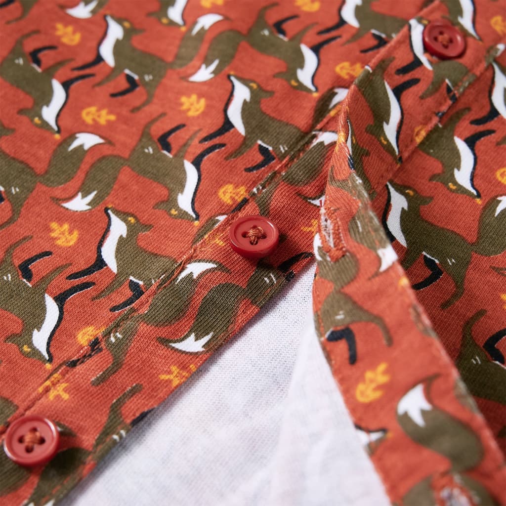 Πουκάμισο Παιδικό Ανοιχτό Χρώμα Σκουριάς 92