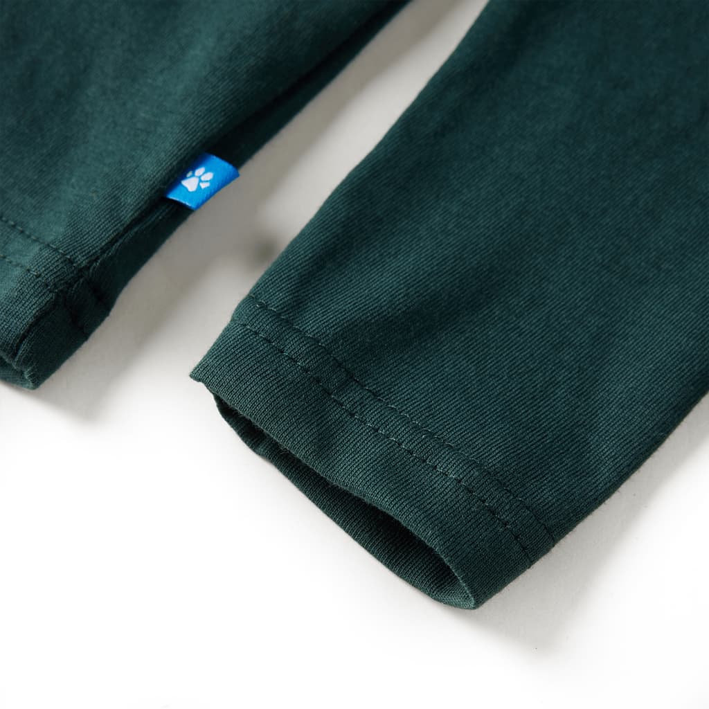 Μπλουζάκι Παιδικό Μακρυμάνικο Σκούρο Πράσινο 104