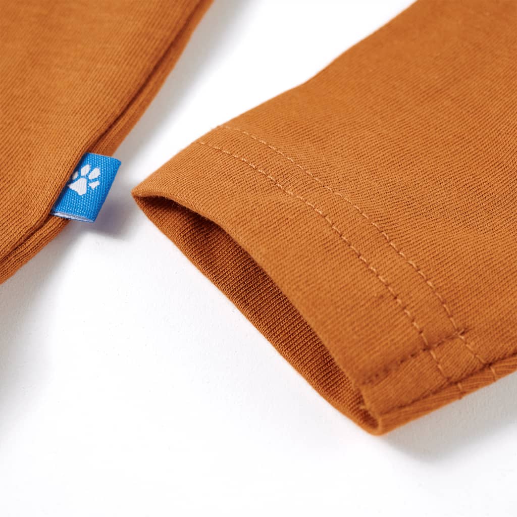 Μπλουζάκι Παιδικό Μακρυμάνικο Σκούρα Ώχρα 92