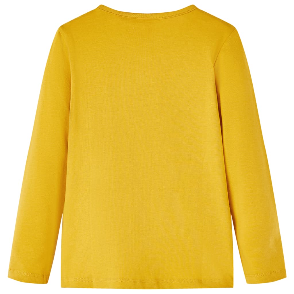 Μπλουζάκι Παιδικό Μακρυμάνικο Σκούρα Ώχρα 116