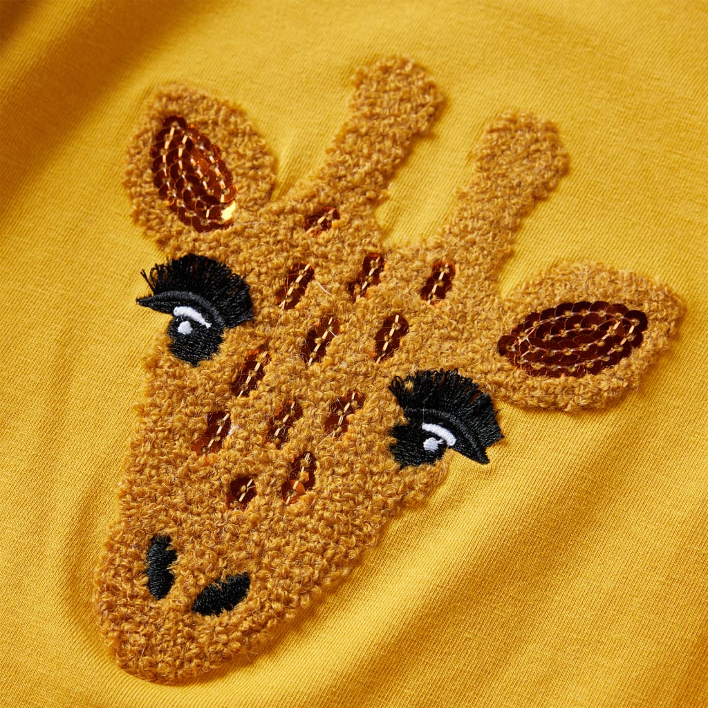 Μπλουζάκι Παιδικό Μακρυμάνικο Σκούρα Ώχρα 128