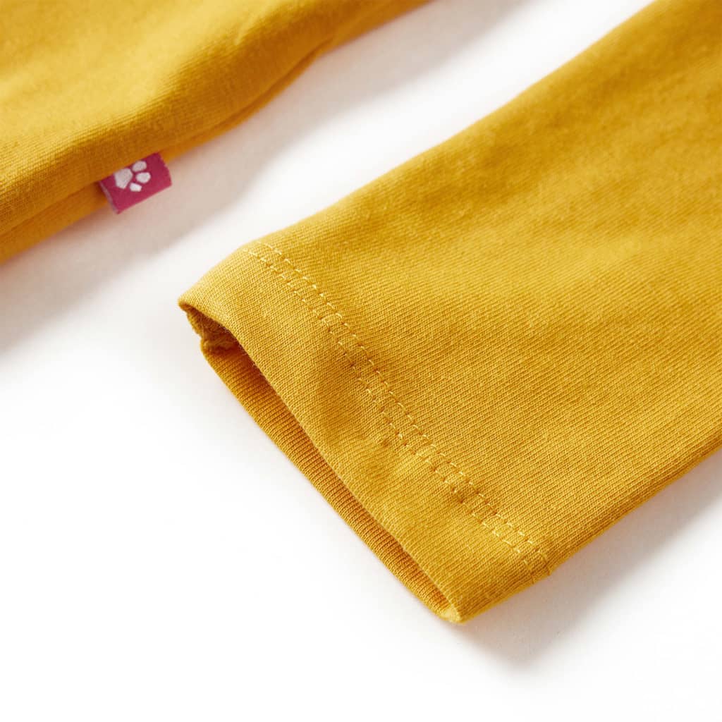 Μπλουζάκι Παιδικό Μακρυμάνικο Σκούρα Ώχρα 140