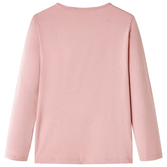 Μπλουζάκι Παιδικό Μακρυμάνικο Ανοιχτό Ροζ 104