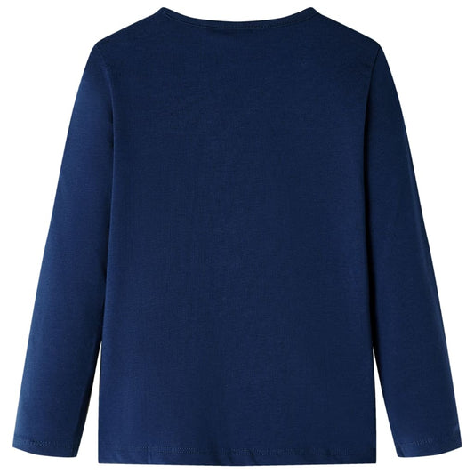 Μπλουζάκι Παιδικό Μακρυμάνικο Ναυτικό Μπλε 140