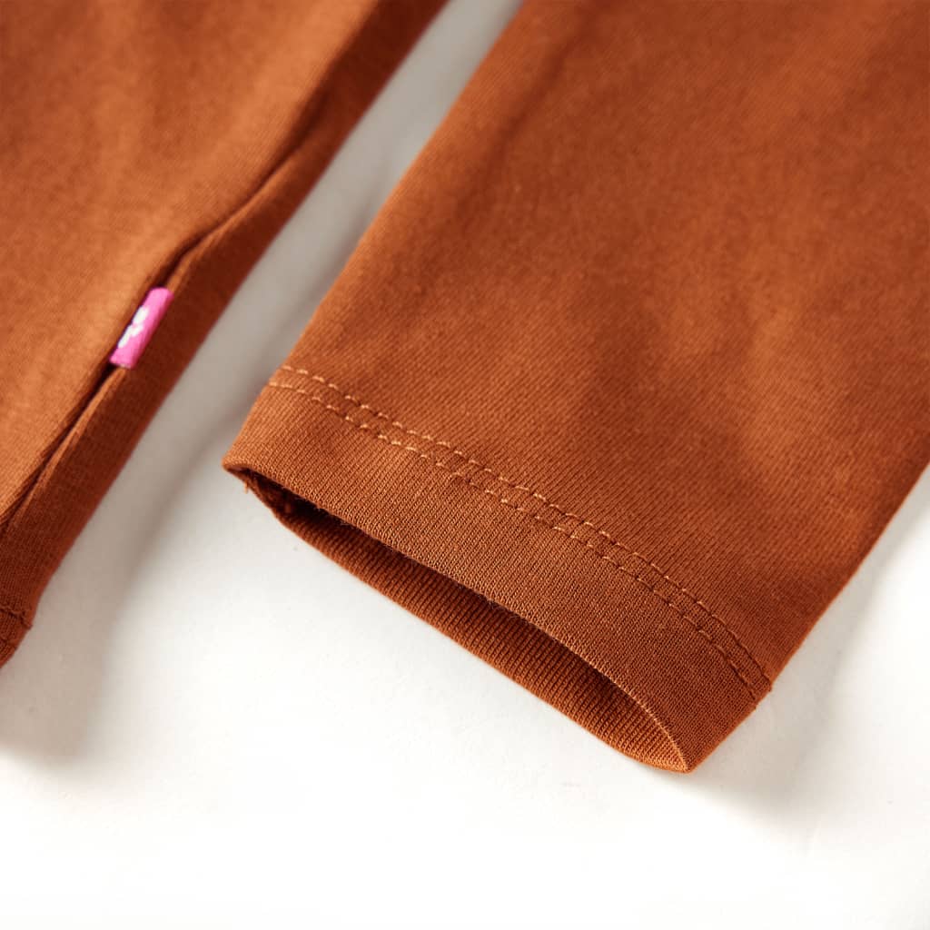 Μπλουζάκι Παιδικό Μακρυμάνικο Κονιάκ 128