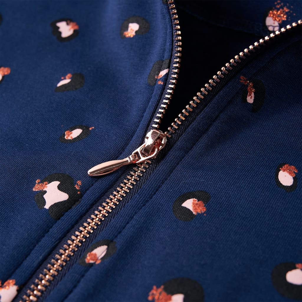 Ζακέτα Φούτερ Παιδική με Κουκούλα Ναυτικό Μπλε 104