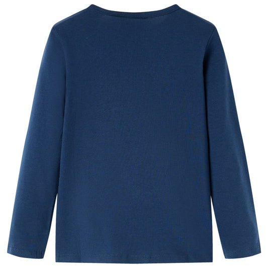 Μπλουζάκι Παιδικό Μακρυμάνικο Ναυτικό Μπλε 128