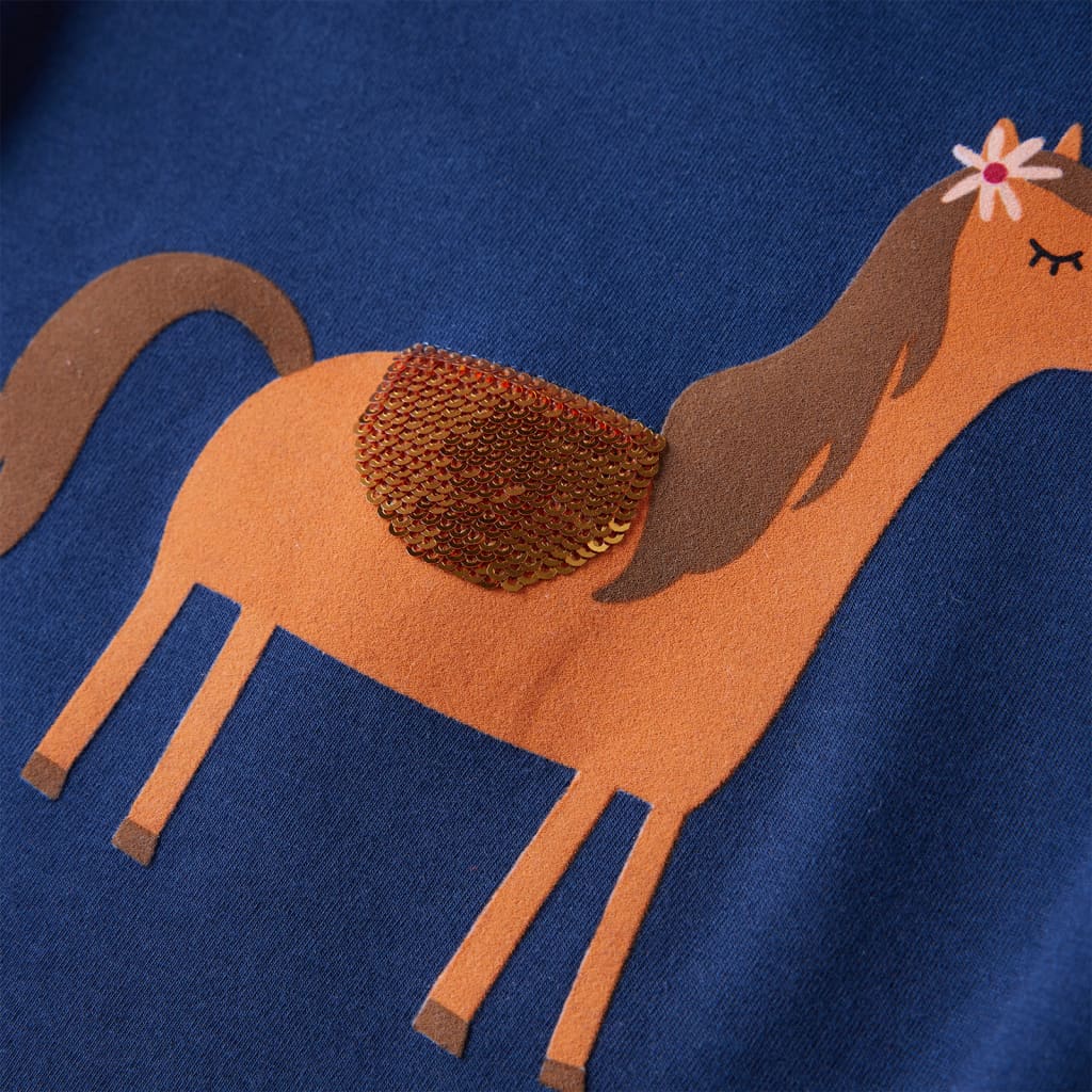 Μπλουζάκι Παιδικό Μακρυμάνικο Ναυτικό Μπλε 128