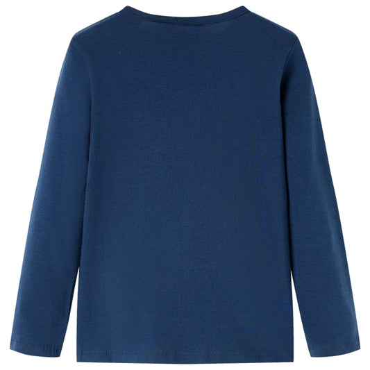 Μπλουζάκι Παιδικό Μακρυμάνικο Ναυτικό Μπλε 140